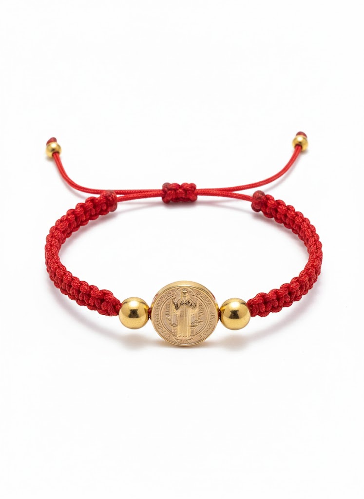 Sacred Saint Benedict Red Bracelet