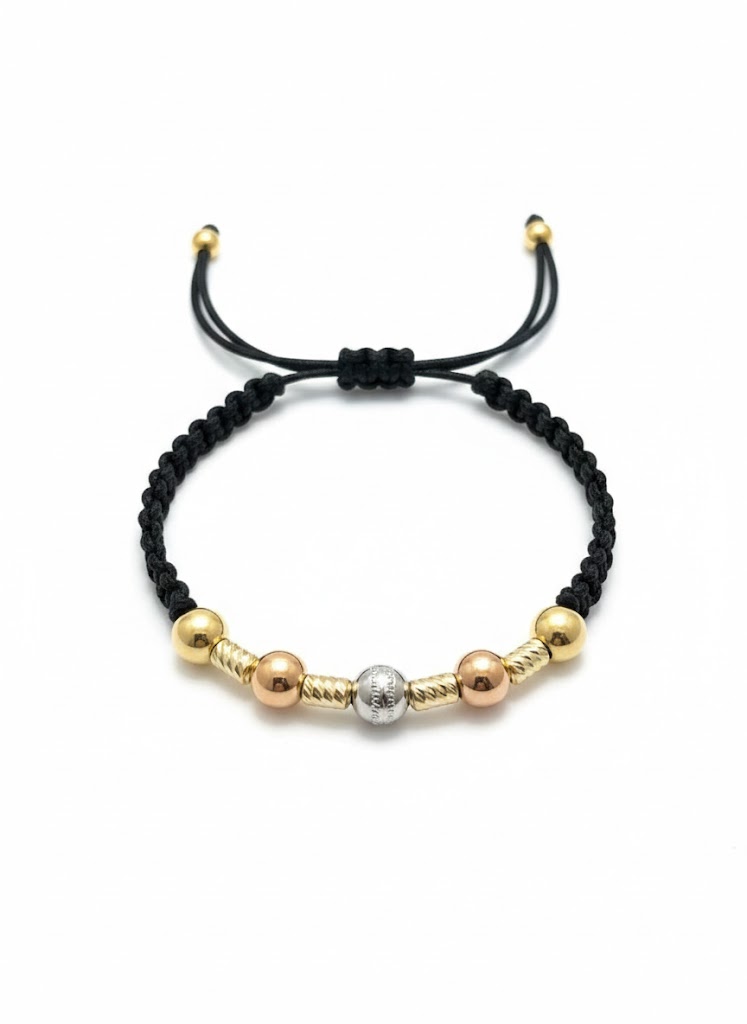 Tricolor Bar & Bead Macramé