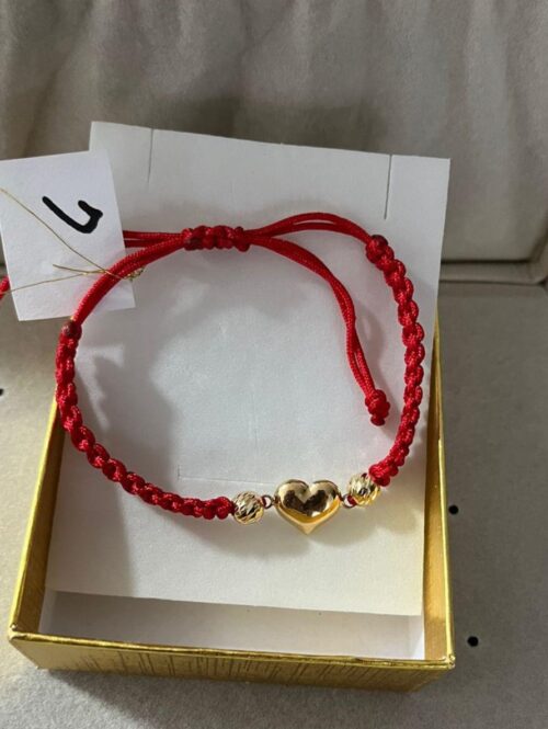 Red heart bracelet