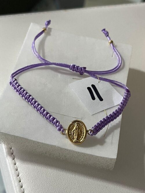 Violet Virgin Mary Bracelet