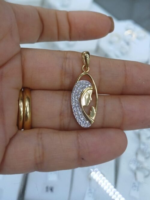 Gold Virgin Mary Pendant